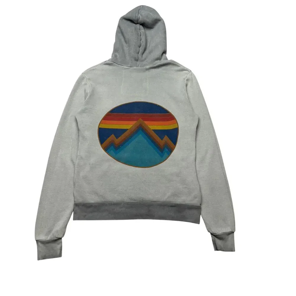 Aviator Nation Rainbow Mountain Full Zip Hoodie Women's Small Faded Retro - Picture 1 of 13